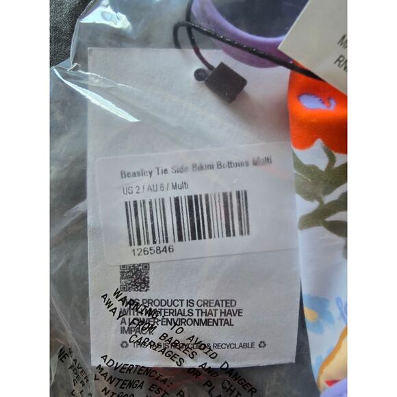 NWT Princess Polly BEASLEY Set (Bikini & Top)BOTTOMS MULTI size 2 - Picture 4 of 7